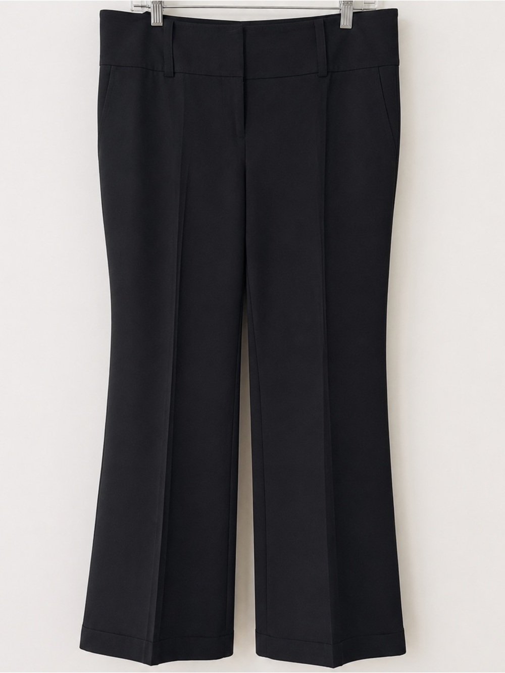 Ann Taylor Lindsay Black Wide Leg Pants size 10 trousers